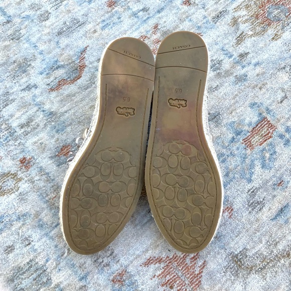 Coach EUC Flat Espadrilles Mules Sz 6.5 - Picture 6 of 7